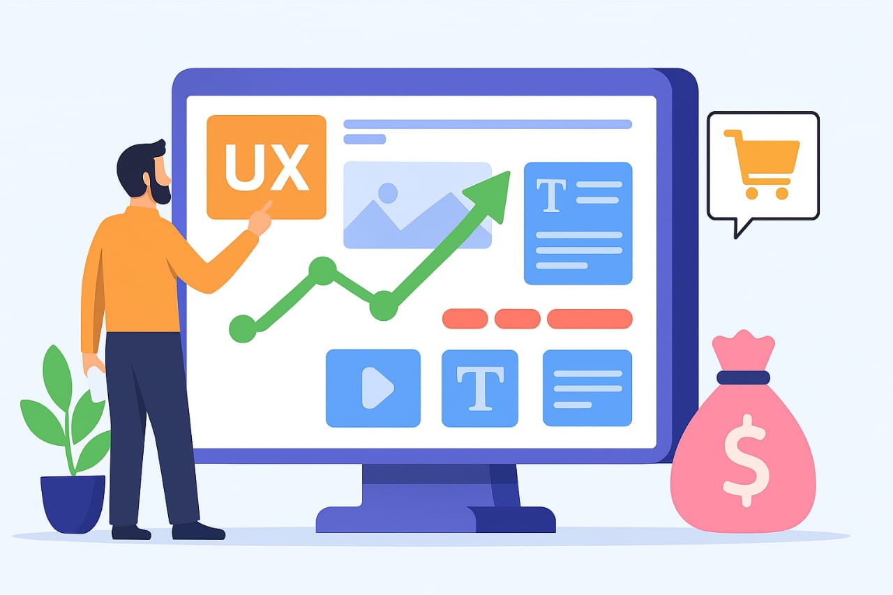 طراحی UI و UX ساده و حرفه‌ای